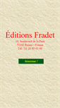 Mobile Screenshot of editionsfradet.com